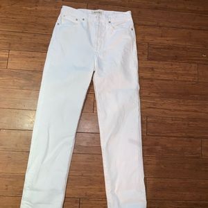 Madewell white Dadjean pant
